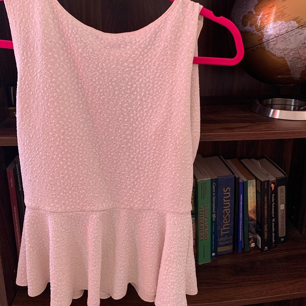 Backless glitter blouse